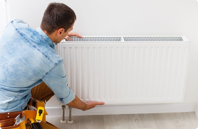 radiator installation