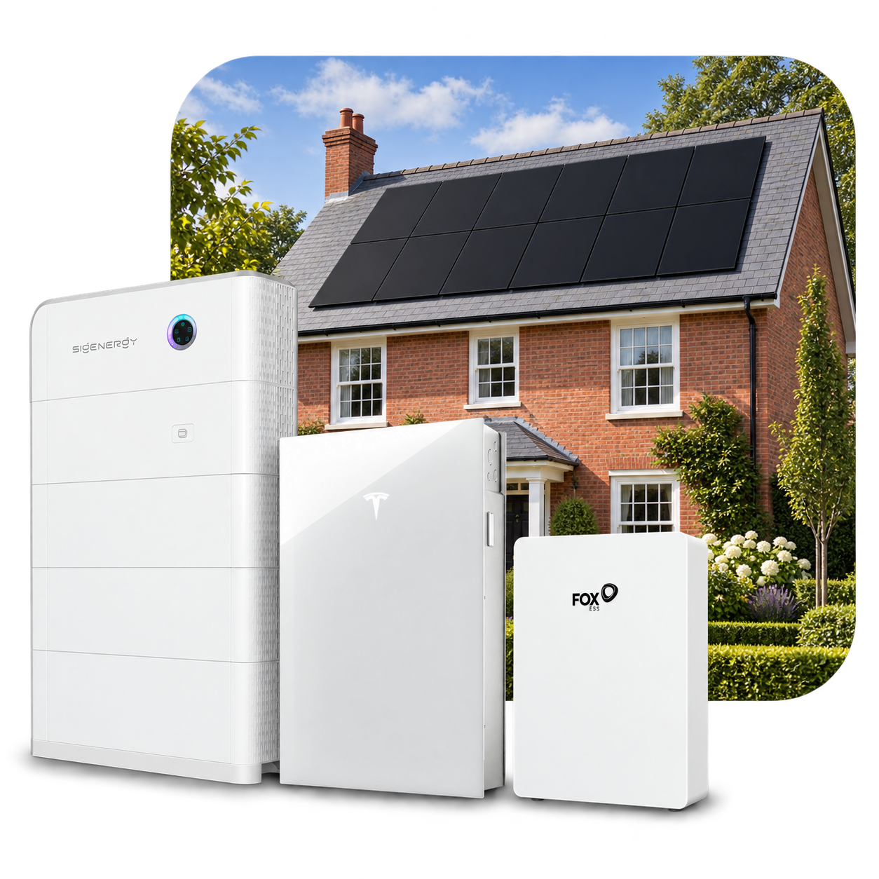 Sigenergy, Tesla and Fox ESS home battery storage