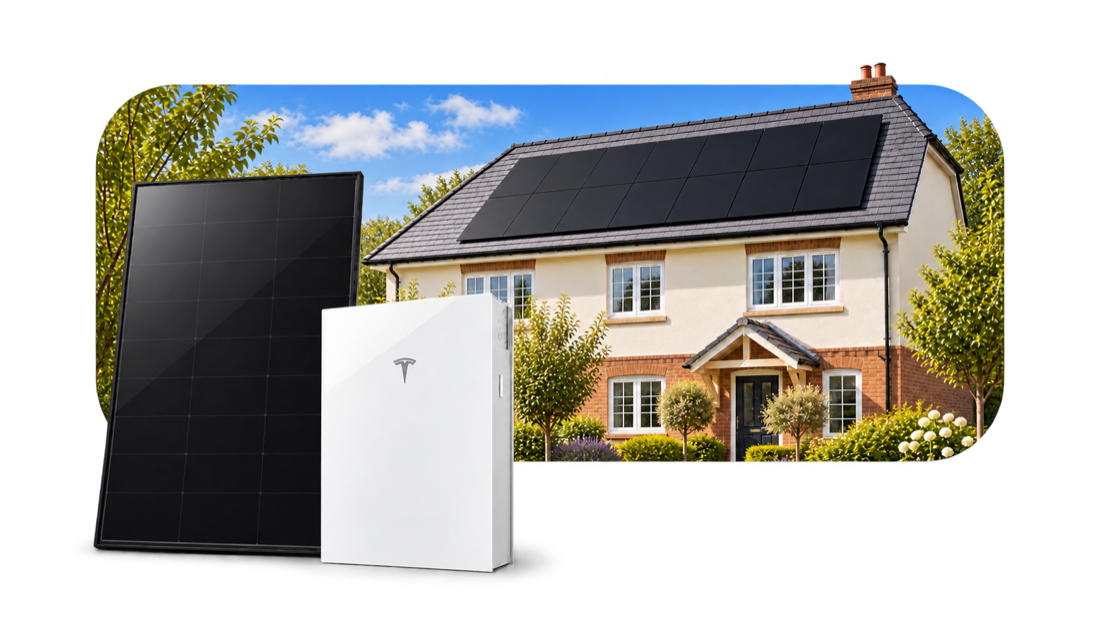 Solar panels and battery storage
