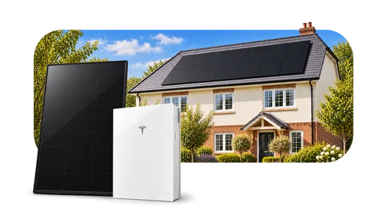 Solar panels and battery storage