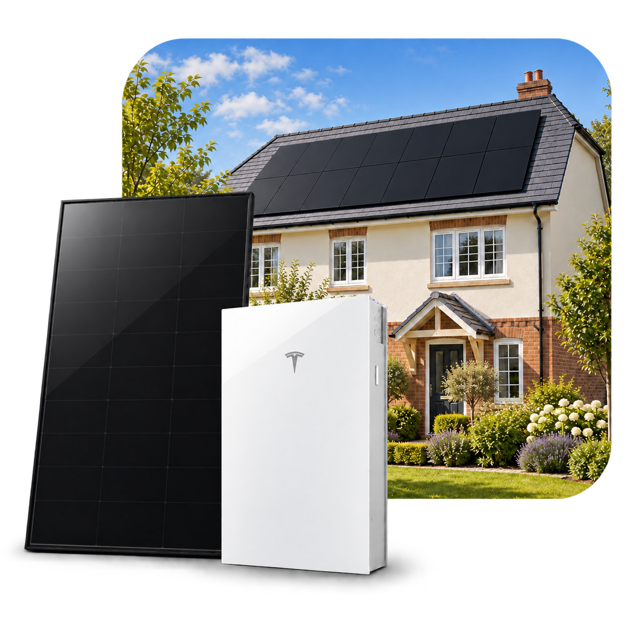 Solar panels and battery storage